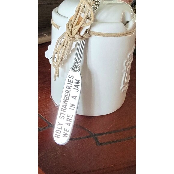 Mud Pie Jam Jar With Spreader NEW w Tags - Picture 4 of 6